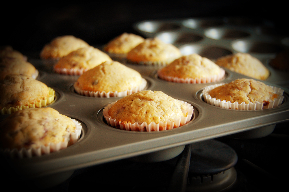 cherry chocolate chip muffins_